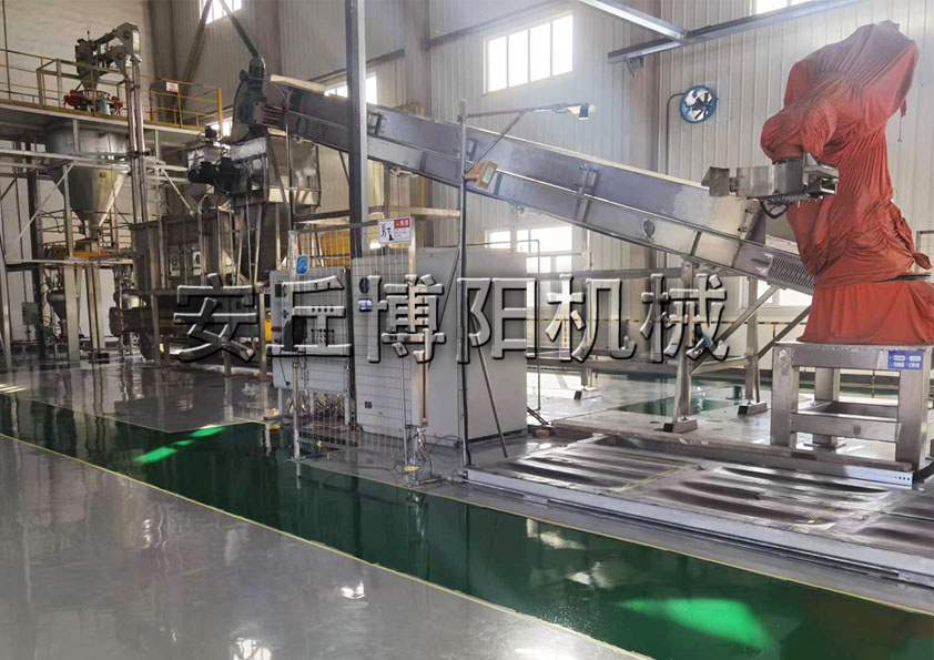 安丘博陽機械氧化鋁自動機械手拆包機能實現全自動化嗎？
