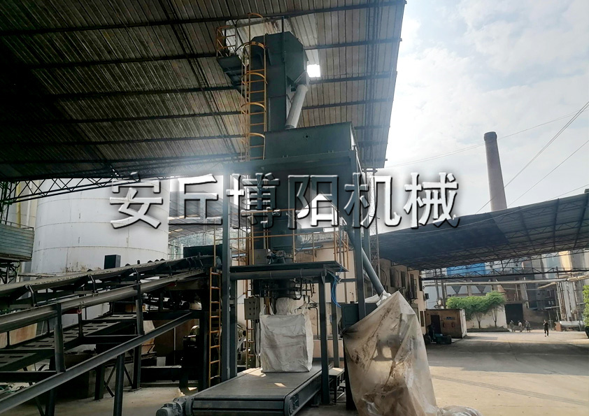 安丘博陽機械木質素粉噸包包裝機包裝流程是什么？